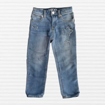 Джинсы Cherokee Girls Super Skinny Crop Star выцветшие искусственно состаренные синяя джинсовая ткань размер 6 - Изображение 1 из 4