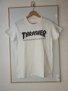 Thrasher Shirt Mens Size XS Extra Small White Skateboard Magazine - Picture 1 of 12