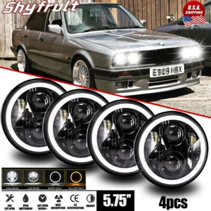 For BMW 325i 528i 535i E30 4x 5-3/4 5.75"INCH LED Headlights Hi-Lo Beam Headlamp - Bild 1 von 11