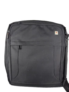 Victorinox Swiss Army Messenger Laptop Travel Pack Med Black Nylon Business Bag - Picture 1 of 19