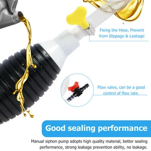 Gasoline Siphon Hose Pump with 5m Hose Transparent Hand Fuel Pumps for wevrE - Picture 1 of 11
