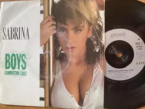 1988 SABRINA 7" 45 BOYS (SUMMERTIME LOVE) / GET READY - LONDON RECORDS - IBIZ 1 - Imagen 1 de 1