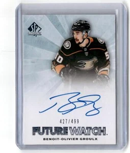 2021-22 SP Authentic #RFWA-BG Benoit-Olivier Groulx Retro Future Watch Auto /499 - Picture 1 of 2