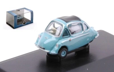 MODELLINO AUTO STATICO DIECAST HEINKEL TROJAN BLU MODELLISMO SCALA 1:76 - Immagine 1 di 2