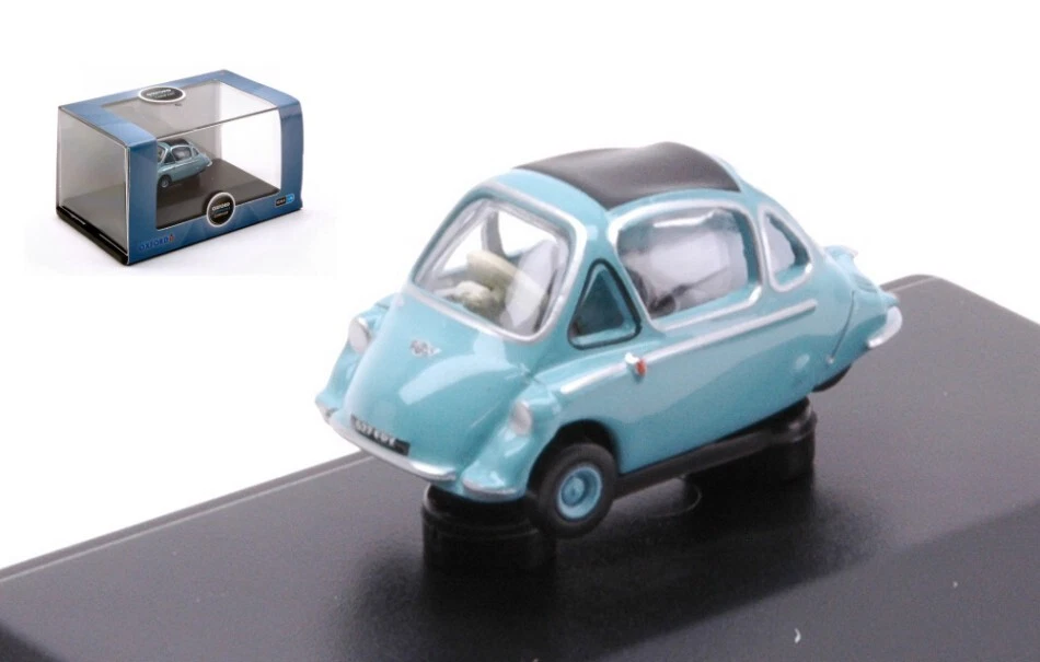 MODELLINO AUTO STATICO DIECAST HEINKEL TROJAN BLU MODELLISMO SCALA 1:76 - Immagine 1 di 2