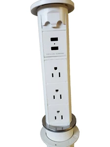 Electriducto Motorizado Retráctil Pop-Up Centros de Alimentación y Carga Teléfono de CA y USB - Imagen 1 de 3