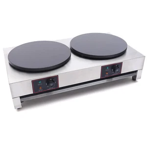 16Inch Electric Crepe Maker Commercial Pancakes Maker Double Burner Griddle 110V - Picture 1 of 13