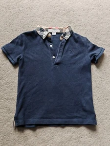 BURBERRY BRIT Polo Shirt Blue Short Sleeve Boys AGE 3Y - Picture 1 of 4