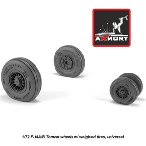 Armory Models AR AW72332 Scale 1:72 F-14D Tomcat (late) wheels w/ weighted tires - Picture 1 of 24