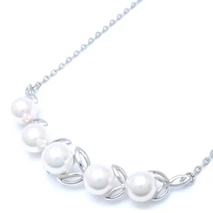 MIKIMOTO Silver Necklace Pearl 5.7-6.1mm /293279 - Foto 1 di 8