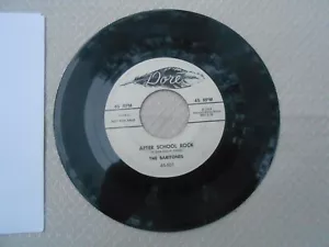 The Baritones After School Rock 1958 Funk/Soul R&B 7" Vinyl 45 Promo Record VG+ - Picture 1 of 11