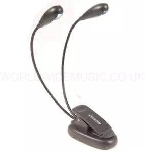 Kinsman KBL04 schwarz Clip-on Doppel LED Licht - Batterie oder USB betrieben. - Bild 1 von 3