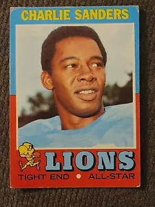 1971 Charlie Sanders Topps Football #210 RC Rookie Detroit Lions HOF VG/EX - Picture 1 of 2