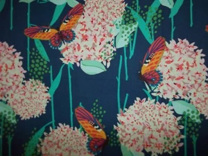 Handmade cotton sheet//Blue Dreamer/Hygragea/Butterfly - Picture 1 of 2