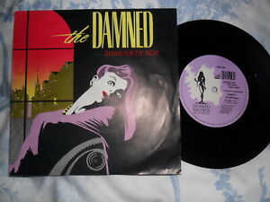The Damned - Thanks For The Night - Used Vinyl Record 7 - J1450z