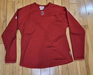Authentic BOSTON RED SOX Majestic Therma Base Dugout L/S MLB Shirt Women Medium - Picture 1 of 13