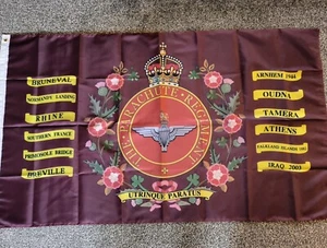 The Parachute Regiment battle honours Para flag, Kings Crown Flag 3X5FT - Picture 1 of 5