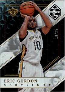 2015-16 Limited Gold Spotlight Pelicans Basketball Card #105 Eric Gordon /25