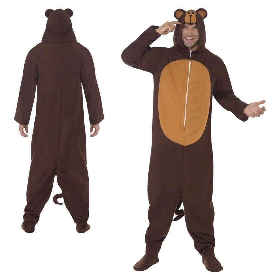 Traje de salto de mono adulto animal zoológico libro día de la semana disfraz disfraz Foto 1 de 1
