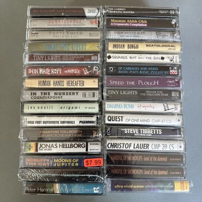 Lot (30) Cassette Tapes Rock, Indie, Post Punk, Shoegaze, Experimental - Image 1 of 4