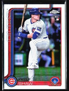 2025 Topps Chrome Matt Shaw Rookie Chicago Cubs #219 - Picture 1 of 2