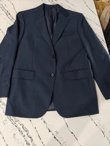 SuitSupply Vitale Barberis Sport Mantel Anzugjacke Herren 40R Blau Wolle Mohair - Bild 1 von 12