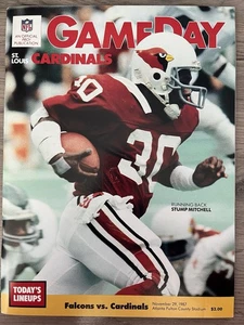 Atlanta Falcons St Louis Cardinals 11/29/87 GameDay Program - Picture 1 of 1