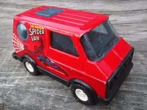 Buddy L Spider-Man THE AMAZING SPIDER VAN 1980 steel & plastic Vintage 4.75" - Picture 1 of 15