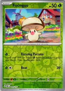 Foongus 009/197 | Obsidian Flames | Common Reverse Holo | NM Pokémon Card - Picture 1 of 1