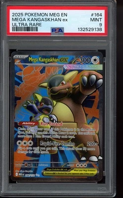 PSA 9 Mega Kangaskhan ex 164/132 Me01: Mega Evolution Holo - Image 1 of 3