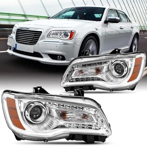 Conjunto de faros con bombillas de 2 piezas para Chrysler 300 C Ba 2011-2014 2015-2023 - Imagen 1 de 14