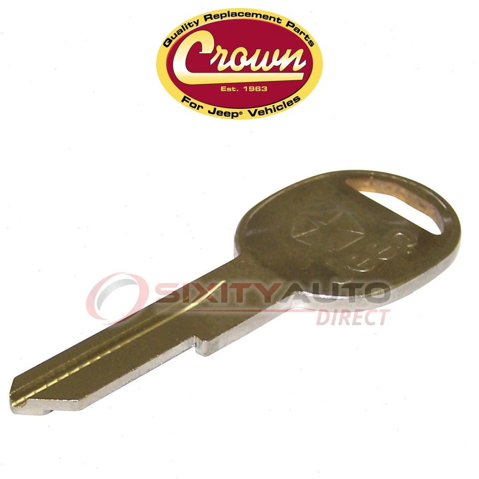 Crown Automotive Vehicle Key for 1986-1990 Jeep Comanche - Electrical fv Foto 1 de 4