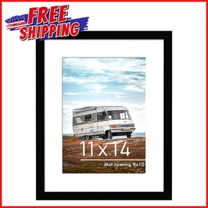 BILDERRAHMEN SCHWARZ 11X14 Display Bilder Wandmontage Poster Fotorahmen NEU - Bild 1 von 9