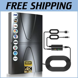High-Performance Digital TV Antenna with 2200 Miles Range for Smart and Old TVs - Picture 1 of 10