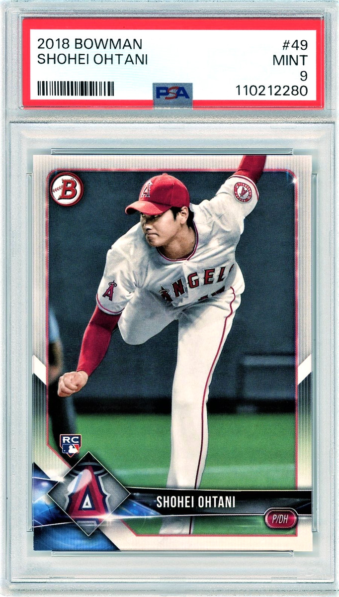 大谷選手RCイヤー2018Topps Bowman High Tek Hobby 2018 Bowman High Tek Orange on card Auto Shohei Ohtani RC
