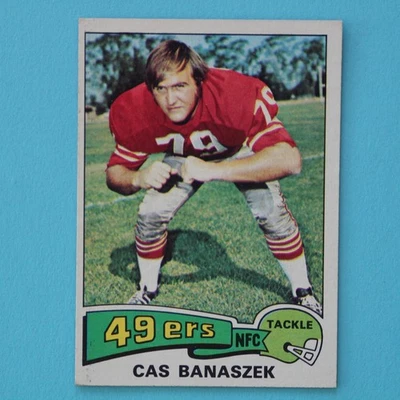 1975 Topps Football #248 Cas Banaszek - Excellent Condition - Image 1 of 2