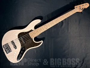 ESP AMAZE-AS-SL5 See Thru White Made in Japan Electric Bass Guitar Used - Picture 1 of 11