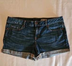 Pantalones Cortos de Jean Aeropostale Azul Denim Midi Botín Puño Corto Enrollado Para Mujer Talla 12 - Imagen 1 de 8