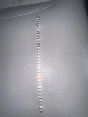 Теннисный браслет из стерлингового серебра 925 пробы с выращенными в лаборатории бриллиантами 7 карат - Изображение 1 из 3