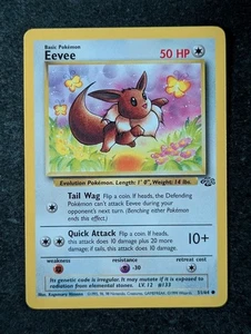 1999 Pokemon Eevee #51/64 Jungle Unlimited Common Colorless Englisch - Bild 1 von 3
