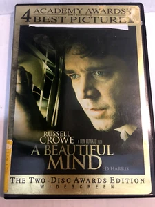 A Beautiful Mind 2 Disc Widescreen Set DVD Ships Free Same Day with Tracking - Picture 1 of 2