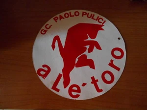 TORINO A.C. CARTONCINO ALE' TORO G.C. PAOLO PULICI-cm.19,5x19,5 - Picture 1 of 2