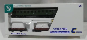 Sachsenmodelle H0 1:87 14145 tren de construcción de vías Ep. III del DR EMBALAJE ORIGINAL - Imagen 1 de 2