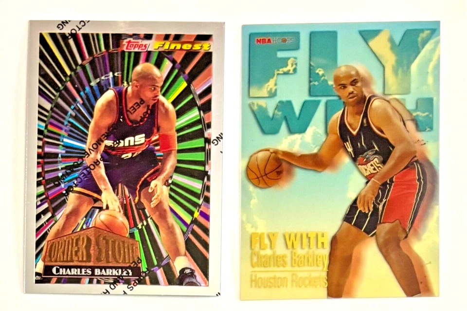 Charles Barkley 1994-95 Topps Finest Cornerstones #CS8 Phoenix Suns Insert BB25 - Image 1 of 2