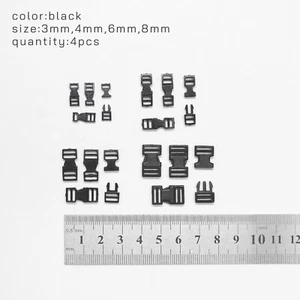 1/6 Scale HOT Micro Buckles Clips 4pcs 3mm-8mm for 12" Figure Straps Dolls TOYS - Picture 1 of 5