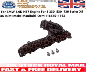 Inlet Intake Manifold For BMW 3.0D N57 Engine For 3 330 530 730 Series X5 X6 - Picture 1 of 5
