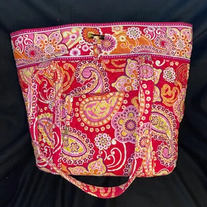 Vera Bradley große Tasche doppelte Schulterriemen  - Bild 1 von 8