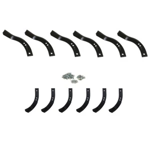 M130044 12 New Tiller Tines with Hardware Fits 518R 402, 404, 405 406 - Picture 1 of 5