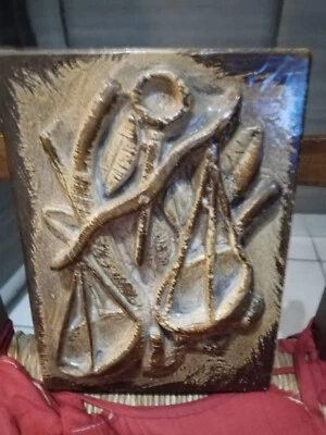 PANNELLO IN CERAMICA TASSINARI FAENZA SEGNO DELLA BILANCIA - Immagine 1 di 4