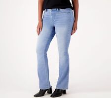 Laurie Felt Women's Jeans Sz 2XT Tall Pull-On Bootcut Knit Clean Blue A563898